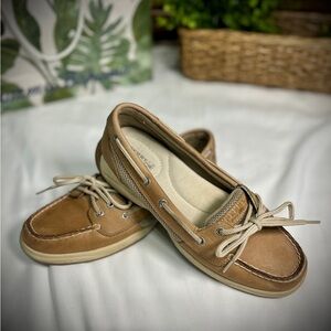 Tan Sperry Boat Shoes